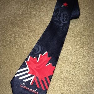 Canada silk neck tie